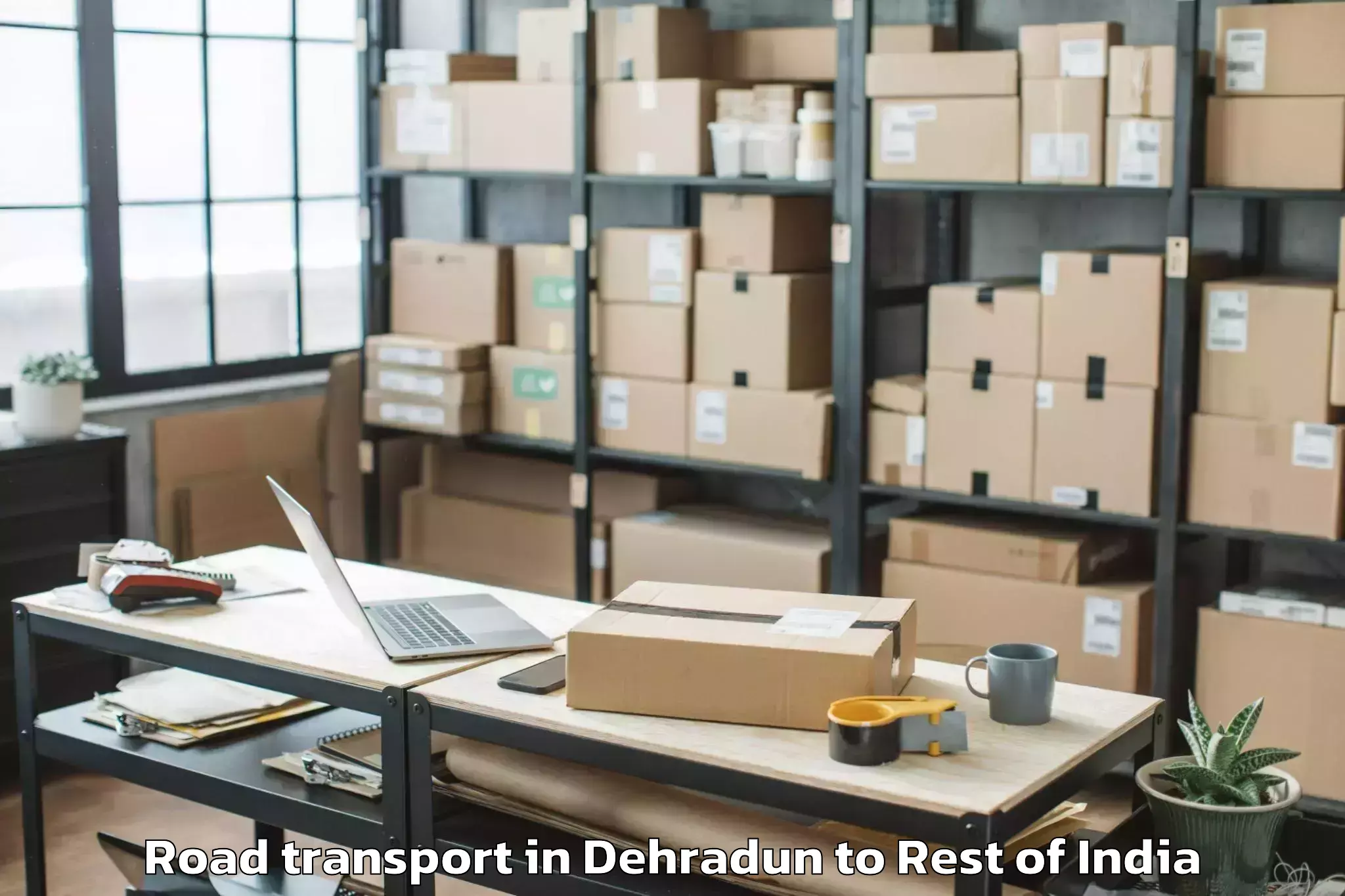 Book Dehradun to Mella Chervu Road Transport